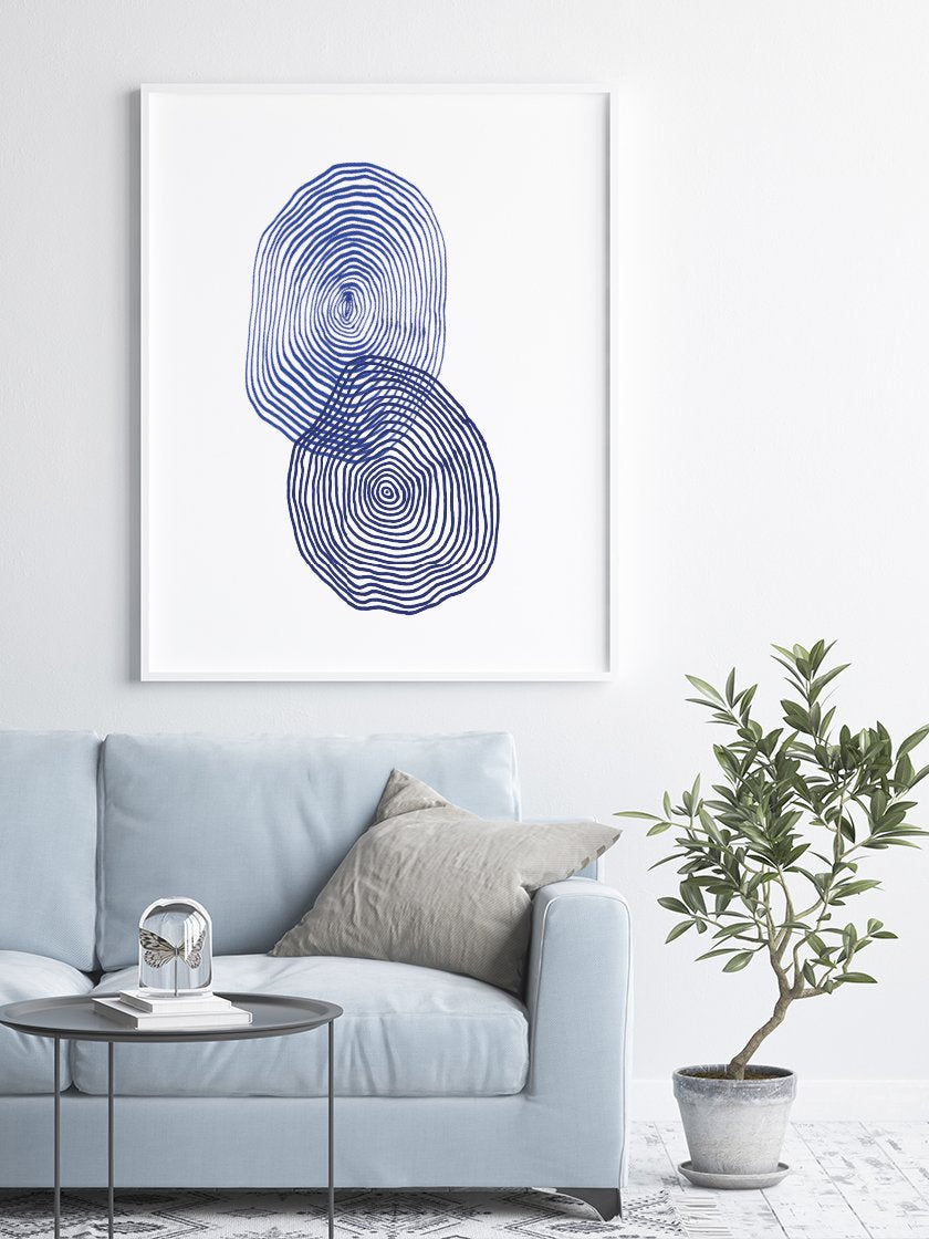 project-nord-les-cercles-blue-abstract-poster-interior-living-room