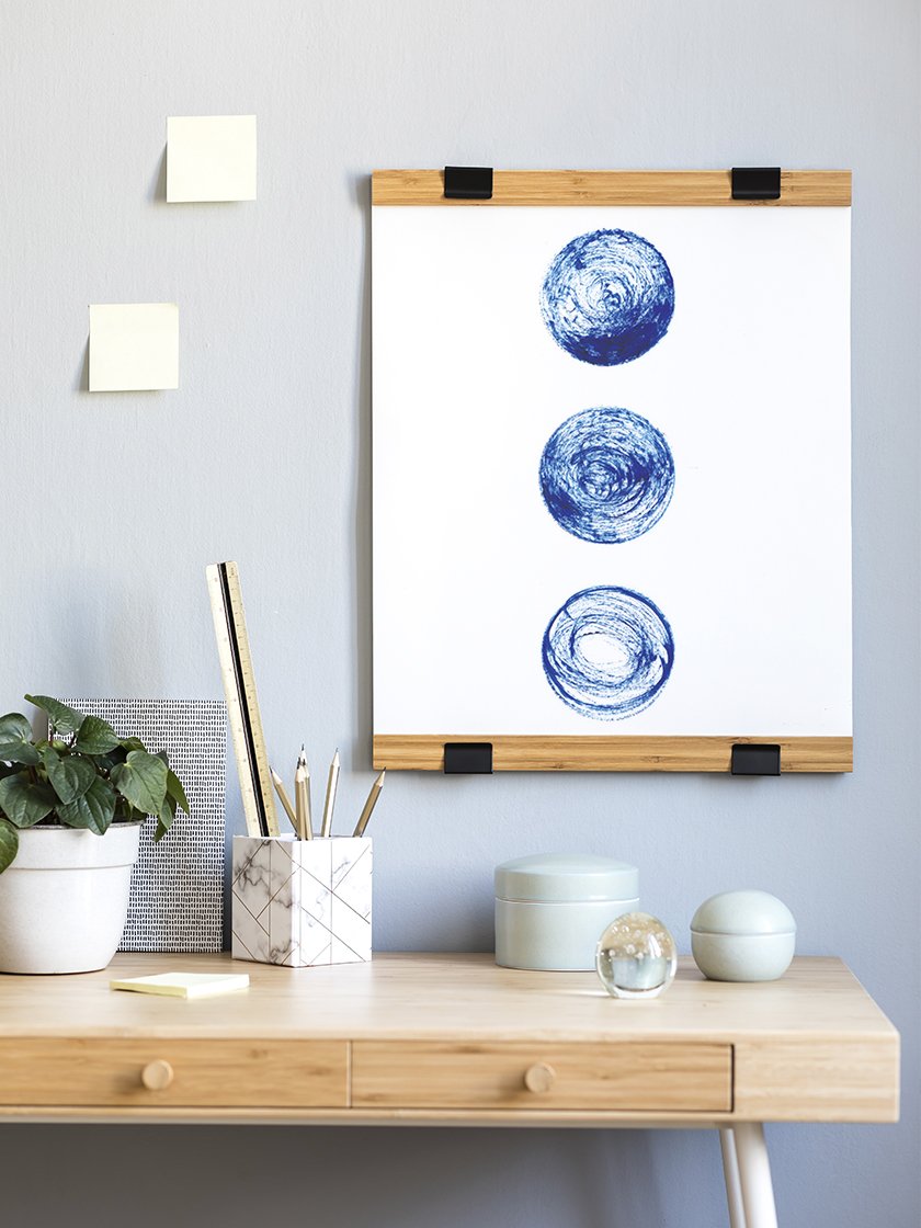 project-nord-les-lunes-bleues-blue-circles-poster-in-interior-home-office