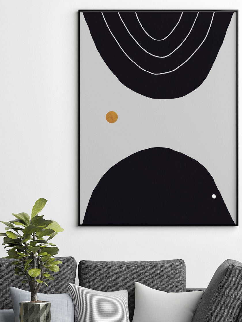 project-nord-meeting-abstract-circles-poster-in-bedroom-in-interior-living-room