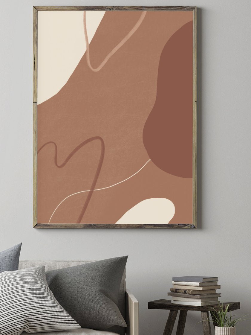 project-nord-autumn-clouds-abstract-terracotta-poster-living-room-interior-design