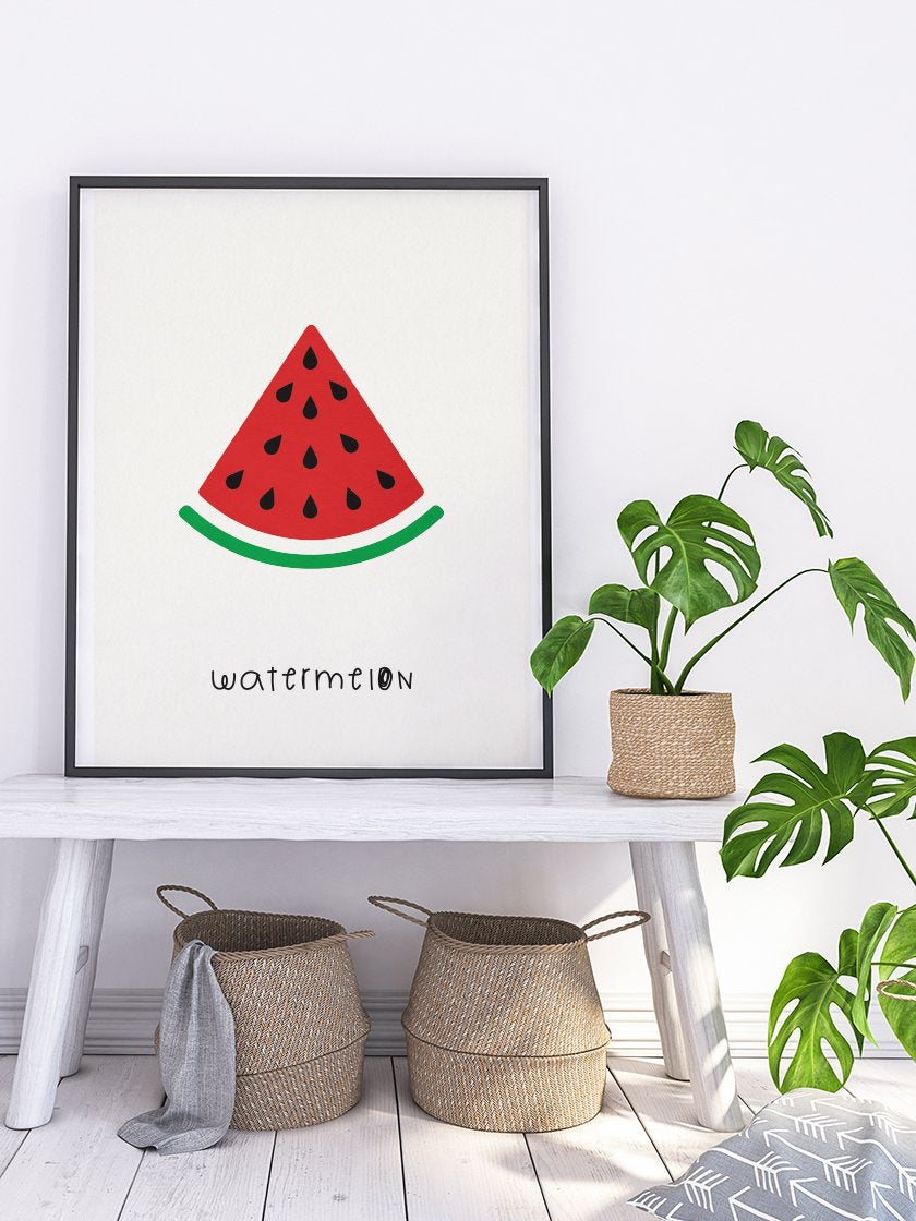Watermelon - Wassermelone Kinderzimmer Poster