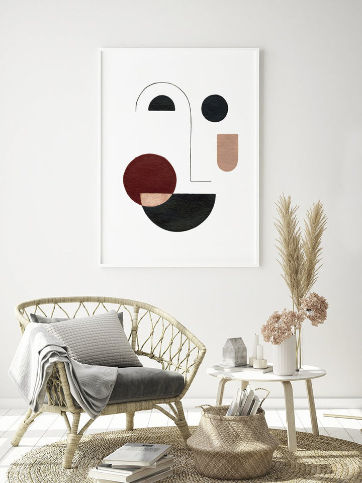 project-nord-woman-abstract-womanhood-poster-in-interior-living-room
