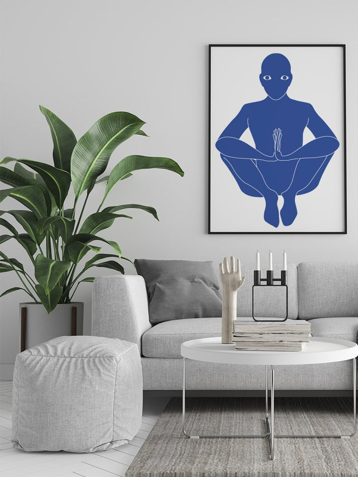 malasana-yoga-pose-poster-in-interior-living-room